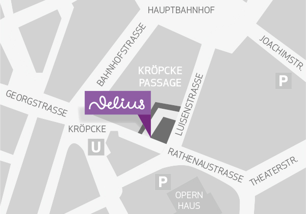 Anfahrt Juwelier Delius Hannover Kröpcke Passage 2
